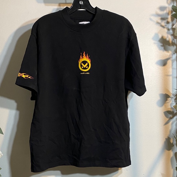 mad labs Other - Black Flame Short Sleeve Tee